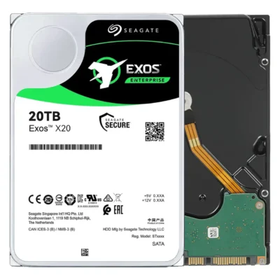 Seagate Exos X20 ST20000NM007D 20TB 7200 RPM 256MB Cache 3.5" Internal Hard Drive