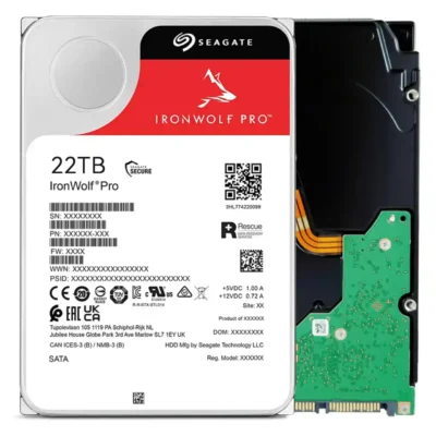 Seagate IronWolf Pro 22TB Enterprise NAS Internal HDD ?C CMR 3.5in SATA 6Gb/s 7200 RPM (ST22000NT001)