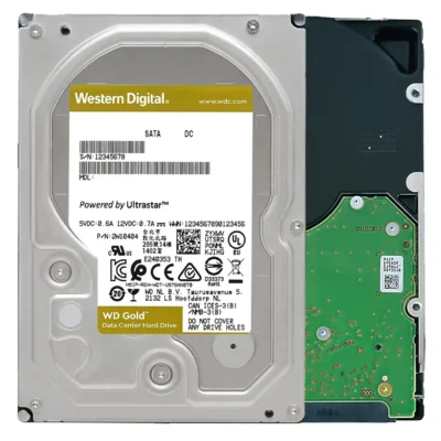 Western Digital 22TB WD Gold Enterprise Class SATA Internal Hard Drive HDD - 7200 RPM, SATA 6 Gb/s, 512 MB Cache, 3.5" - WD221KRYZ