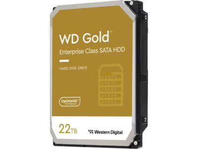 Western Digital 22TB WD Gold Enterprise Class SATA Internal Hard Drive HDD - 7200 RPM, SATA 6 Gb/s, 512 MB Cache, 3.5" - WD221KRYZ