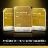 Western Digital 22TB WD Gold Enterprise Class SATA Internal Hard Drive HDD - 7200 RPM, SATA 6 Gb/s, 512 MB Cache, 3.5" - WD221KRYZ