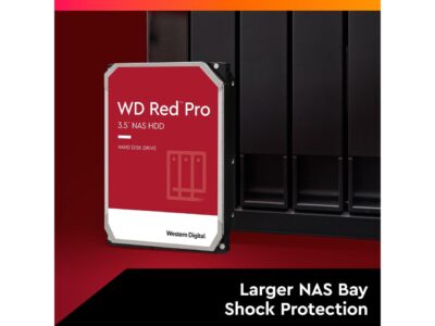 Western Digital 22TB WD Red Pro NAS Internal Hard Drive HDD - 7200 RPM, SATA 6 Gb/s, CMR, 512 MB Cache, 3.5" - WD221KFGX