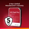 Western Digital 22TB WD Red Pro NAS Internal Hard Drive HDD - 7200 RPM, SATA 6 Gb/s, CMR, 512 MB Cache, 3.5" - WD221KFGX