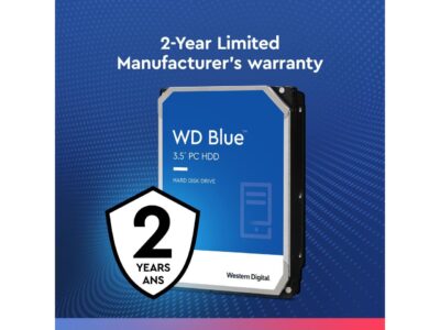 WD Blue 2TB Desktop Hard Disk Drive - 7200 RPM SATA 6Gb/s 256MB Cache 3.5 Inch - WD20EZBX