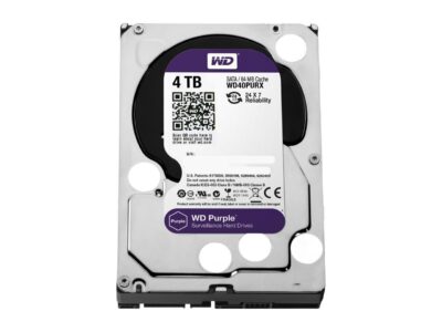 WD Purple 4TB Surveillance Hard Disk Drive - 5400 RPM Class SATA 6Gb/s 64MB Cache 3.5 Inch WD40PURX