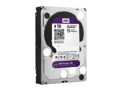 WD Purple NV 4TB Surveillance Hard Disk Drive - 5400 RPM Class SATA 6Gb/s 64MB Cache 3.5 Inch - WD4NPURX