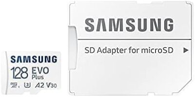 SAMSUNG MB-MC128KA/APC EVO Plus MicroSD with Adapter 2021, 128GB