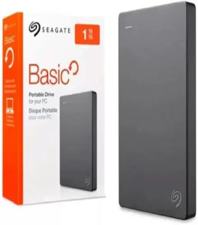 Seagate Basic, 2TB, Portable External Hard Drive, USB 3.0, for PC Laptop (STJL2000400)