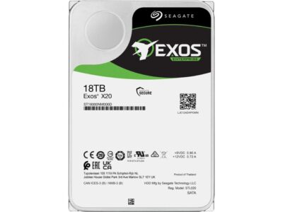 Seagate Exos X20 ST18000NM000D 18TB 7200 RPM 256MB Cache SAS 12Gb/s 3.5" Internal Hard Drive