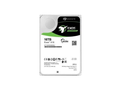 Seagate Exos 16TB (ST16000NM000J) Enterprise HDD X18 SATA 6Gb/s 512e/4Kn 7200 RPM 256MB Cache 3.5" Internal Hard Drive