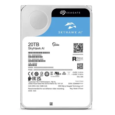 Seagate SkyHawk AI SATA III 3.5" Internal Hard Drive #ST20000VE003