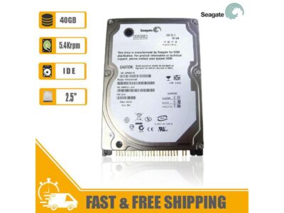 Seagate 2.5" IDE Internal Hard Drive 40GB 5400rpm 2MB Cache 44pin ATA-100 Portable HDD for Laptop or Notebook, ST9402115A