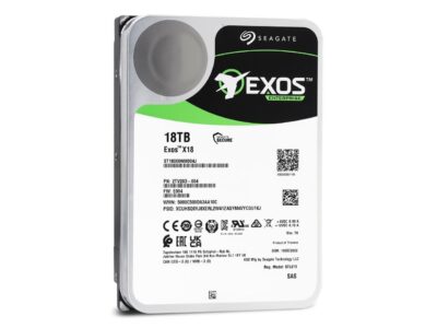 Seagate 18TB Exos X18 7200 RPM SAS 12Gb/s 512e/4Kn 256MB Cache 3.5-Inch Enterprise Hard Drive HDD (ST18000NM004J)