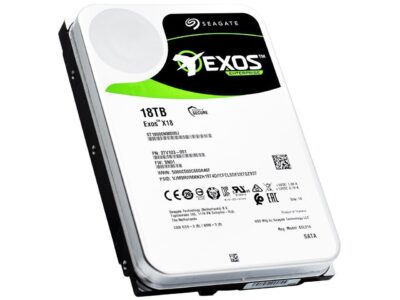 Seagate Exos X18 ST18000NM000J 18TB 7200 RPM 256MB Cache SATA 6.0Gb/s 3.5" Internal Hard Drive