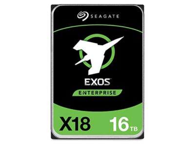 Seagate Exos 16TB (ST16000NM000J) Enterprise HDD X18 SATA 6Gb/s 512e/4Kn 7200 RPM 256MB Cache 3.5" Internal Hard Drive