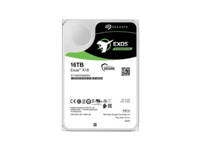 Seagate Exos 16TB (ST16000NM000J) Enterprise HDD X18 SATA 6Gb/s 512e/4Kn 7200 RPM 256MB Cache 3.5" Internal Hard Drive