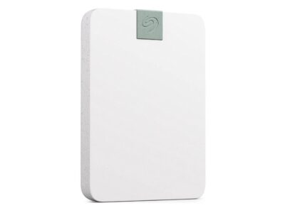 seagate ultra touch hdd 2tb external hard drive - 7mm, cloud white, post-consumer recycled material, 6mo dropbox and mylio, rescue services (stma2000400)