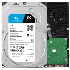 Seagate SkyHawk ST8000VX010 8TB 5400 RPM 256MB Cache SATA 6.0Gb/s 3.5" Hard Drives