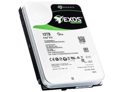 Seagate Exos 12TB Enterprise HDD SATA 6Gb/s 512e/4Kn 7200 RPM 256MB Cache 3.5" Internal Hard Drive ST12000NM001G