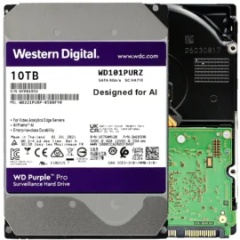 WD Purple WD101PURZ 10TB 7200 RPM 256MB Cache SATA 6.0Gb/s 3.5" Internal Hard Drive Bare Drive