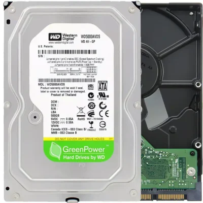 WD AV-GP WD5000AVDS 500GB IntelliPower 32MB Cache SATA 3.0Gb/s 3.5" Internal AV Hard Drive Bare Drive