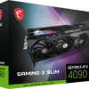 MSI Gaming GeForce RTX 4090 24GB GDDR6X PCI Express 4.0 x16 ATX Video Card RTX 4090 GAMING X SLIM 24G