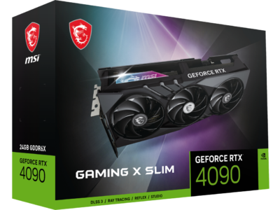 MSI Gaming GeForce RTX 4090 24GB GDDR6X PCI Express 4.0 x16 ATX Video Card RTX 4090 GAMING X SLIM 24G