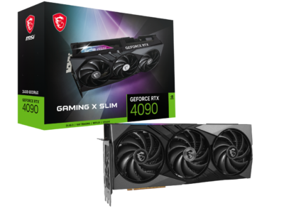 MSI Gaming GeForce RTX 4090 24GB GDDR6X PCI Express 4.0 x16 ATX Video Card RTX 4090 GAMING X SLIM 24G