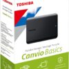 Toshiba Canvio Basics 1TB Portable External Hard Drive USB 3.2 Gen1, Black