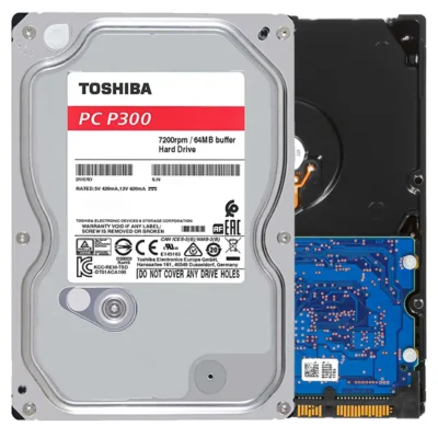 Toshiba P300 Desktop PC - Hard drive - 2 TB - internal - 3.5" - SATA 6Gb/s - 7200 rpm - buffer: 256 MB