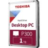 Toshiba P300 1TB Desktop PC Internal Hard Drive 7200 RPM SATA 6Gb/s 64 MB Cache 3.5 inch - HDWD110UZSVA