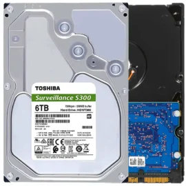 Toshiba 6TB S300 Surveillance 3.5" SATA Internal Hard Drive. 24/7 Operation, Supports 64 cameras,256MB Cache, 180TB/Year workload,SMR (HDWT860UZSVA)