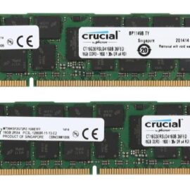 Crucial 32GB ECC Registered DDR3 1600 (PC3 12800) Ram Server Memory Model CT2K16G3ERSLD4160B