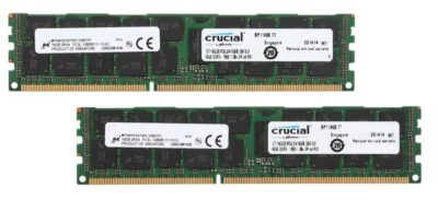 Crucial 32GB ECC Registered DDR3 1600 (PC3 12800) Ram Server Memory Model CT2K16G3ERSLD4160B