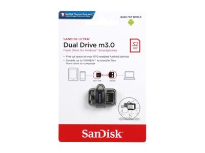 SanDisk 32GB Ultra Dual Drive m3.0, Speed Up to 150MB/s (SDDD3-032G-G46)