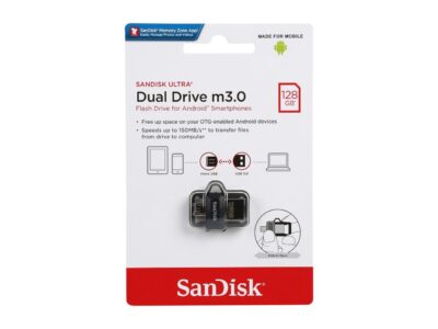 SanDisk 128GB Ultra Dual Drive m3.0, Speed Up to 150MB/s (SDDD3-128G-G46)