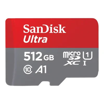 SanDisk 512GB Ultra microSDXC A1 UHS-I/U1 Class 10 Memory Card with Adapter, Speed Up to 120MB/s (SDSQUA4-512G-GN6MA)