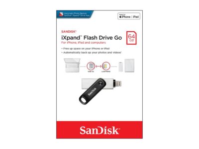 SanDisk 64GB iXpand Flash Drive Go for Your iPhone and iPad (SDIX60N-064G-GN6NN)