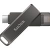 SanDisk 256GB iXpand Flash Drive Luxe for Your iPhone and USB Type-C Devices (SDIX70N-256G-GN6NE)