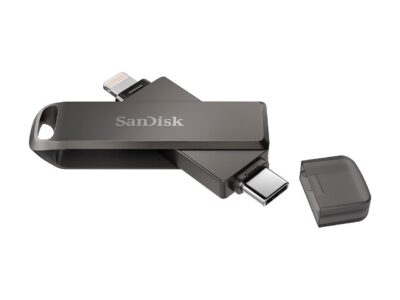 SanDisk 256GB iXpand Flash Drive Luxe for Your iPhone and USB Type-C Devices (SDIX70N-256G-GN6NE)