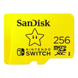 SanDisk and Nintendo Cobranded MicroSDXC SQXAO 256GB U3 C10 UHS-1 100mb/S R 90MB/s W Flash Card