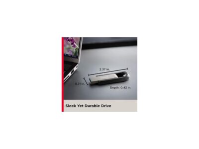 SanDisk 128GB Extreme Go USB 3.2 Type-A Flash Drive, Speed Up to 400MB/s (SDCZ810-128G-G46)