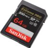 SanDisk 64GB Extreme Pro SDXC UHS-I/U3 V30 Class 10 Memory Card, Speed Up to 200MB/s (SDSDXXU-064G-GN4IN)