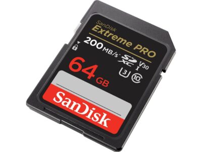 SanDisk 64GB Extreme Pro SDXC UHS-I/U3 V30 Class 10 Memory Card, Speed Up to 200MB/s (SDSDXXU-064G-GN4IN)