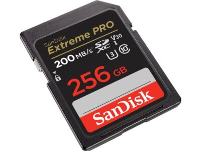 SanDisk 256GB Extreme Pro SDXC UHS-I/U3 V30 Class 10 Memory Card, Speed Up to 200MB/s (SDSDXXD-256G-GN4IN)