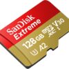 SanDisk 128GB Extreme microSDXC UHS-I/U3 A2 Micro SD Card with Adapter, Speed Up to 190MB/s (SDSQXAA-128G-GN6MA)