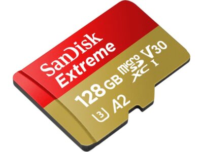 SanDisk 128GB Extreme microSDXC UHS-I/U3 A2 Micro SD Card with Adapter, Speed Up to 190MB/s (SDSQXAA-128G-GN6MA)