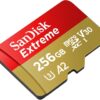 SanDisk 256GB Extreme microSDXC UHS-I/U3 A2 Micro SD Card with Adapter, Speed Up to 190MB/s (SDSQXAV-256G-GN6MA)