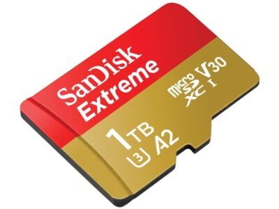 SanDisk 1TB Extreme microSDXC UHS-I/U3 A2 Memory Card with Adapter, Speed Up to 190MB/s (SDSQXAV-1T00-GN6MA)