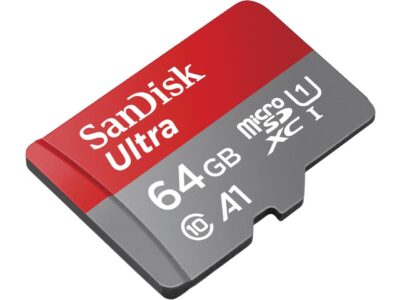 SanDisk 64GB Ultra microSDXC A1 UHS-I/U1 Class 10 Memory Card with Adapter, Speed Up to 140MB/s (SDSQUAB-064G-GN6MA)